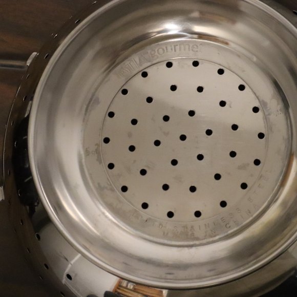 Estia TM Gourmet 5 qt. 18/10 Stainless Steel Colander Strainer 5 Quart - Picture 14 of 16